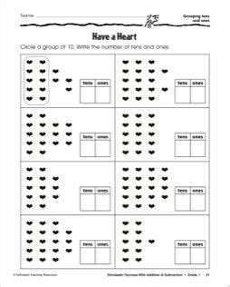 Our premium 1st grade math worksheets collection covers number sense, operations and algebraic thinking, measurement, and. Grouping Tens and Ones (Grade 1-2) | Tens and ones, Tens ...