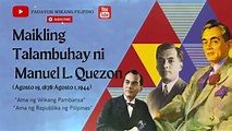 Talambuhay ni Manuel L. Quezon - YouTube
