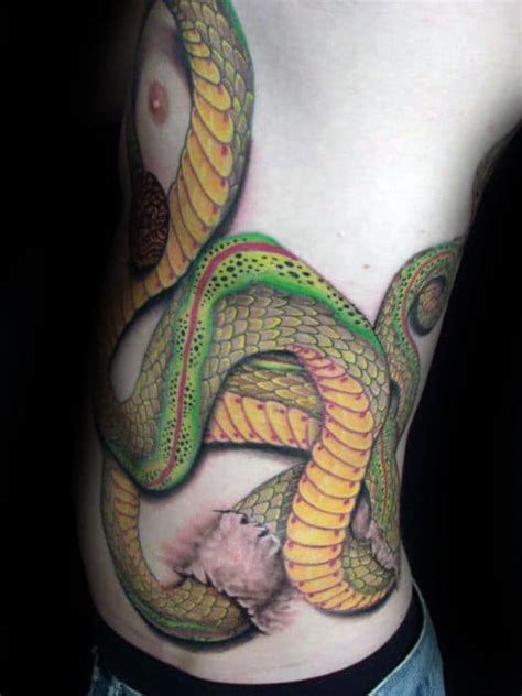 50 3d Snake Tattoo Designs For Men Reptile Ink Ideas