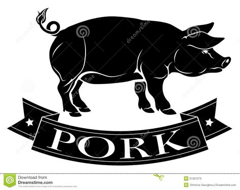 Pork Icon Stock Vector Image 51321273