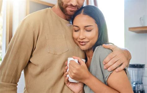 Wife Puts Arms Around Husband Stock Photos Free And Royalty Free Stock
