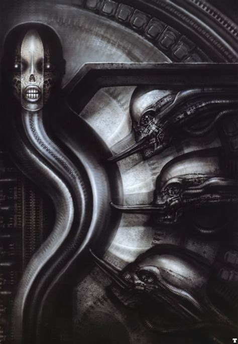 Hr Giger Alien Artwork Horror Art Surreal Art