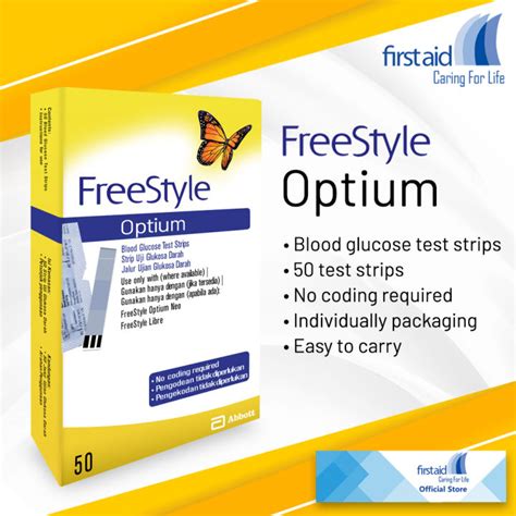 Freestyle Optium Glucose Test Strips 50 Strips Lazada Ph