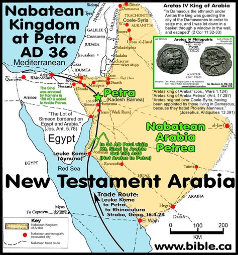 Mt Sinai In Arabia First Century Arabia Was The Nabatean Kingdom At Petra