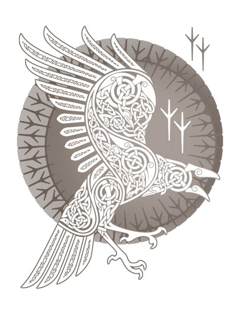 Norse Raven Viking Symbols Raven Art Viking Raven