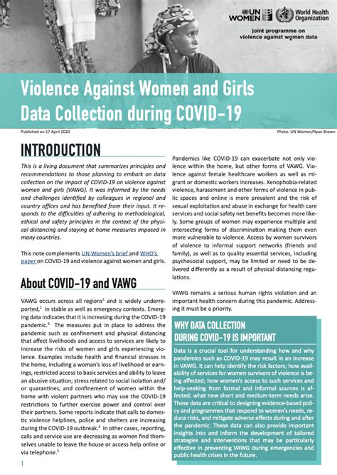 Violence Against Women And Girls Data Collection During Covid 19