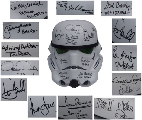 Free Appraisal Auction Buy Or Sell Your Star Wars Autographs