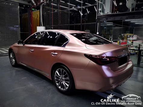 Simran upgraded from a smart car to a mercedes c43 amg wrapped in chrome rose gold for her 21st birthday. CARLIKE CL-EM-09 ELECTRO METALLIC ROSE GOLD CAR WRAP VINYL ...