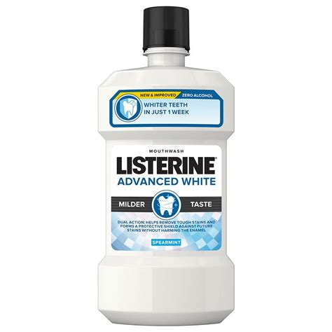Listerine® Advanced White Milder Taste Mouthwash Listerine