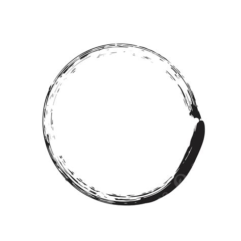 Circle Shape Vector Black Grunge Background Line Fading Art Vector