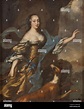 Portrait of Princess Anna Dorothea of Holstein-Gottorp (1640-1713 Stock ...