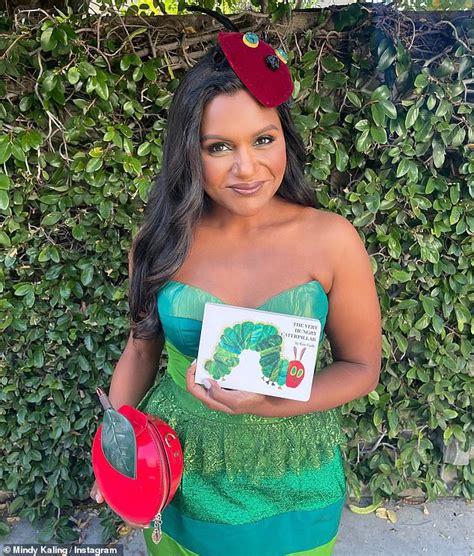 Mindy Kaling Poses In Outfit Inspired By The Very Hungry Caterpillar