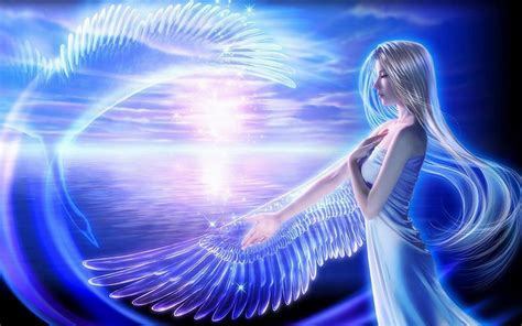 Download Fantasy Glow Angel Background Wallpaper By Annec98 Angels