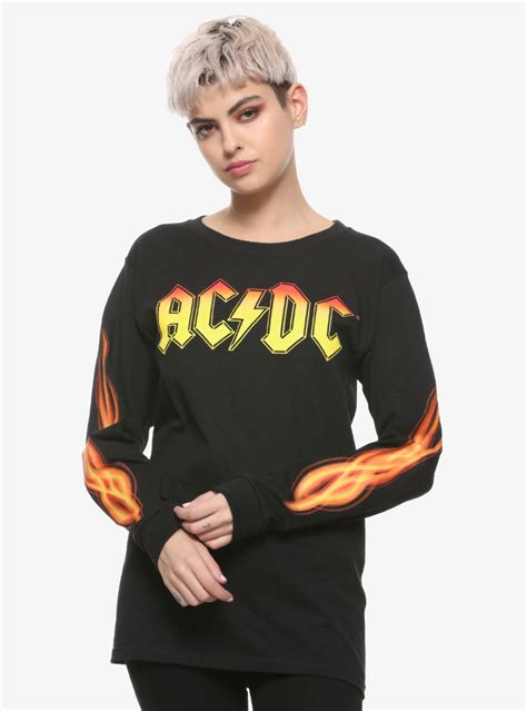 The top 39 ac/dc shirts, hats, posters and more hand selected for fans. AC/DC Flames Girls Long-Sleeve T-Shirt