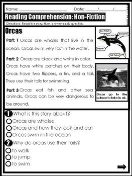 The worksheets include first grade appropriate reading passages and related questions. End of Year 1st Grade Assessment ELA | Reading ...