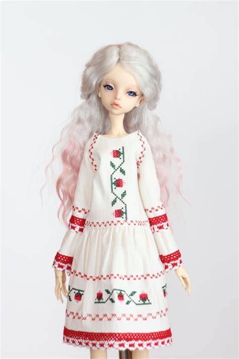Linen Dress For Doll Chateau Kid K 7k11 Body Etsy Doll Dress Doll