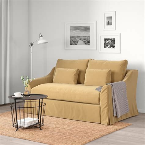 People often wonder if ikea mattresses are any good, and the mass options of innovative homeware sold by ikea doesn't lessen mattress quality. FÄRLÖV Sleeper sofa - Djuparp yellow-beige in 2020 ...