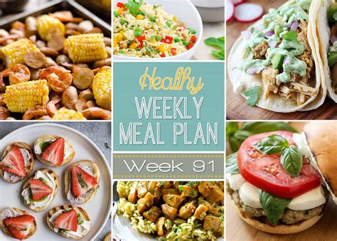 Healthy Weekly Meal Plan 91 Yummy Healthy Easy