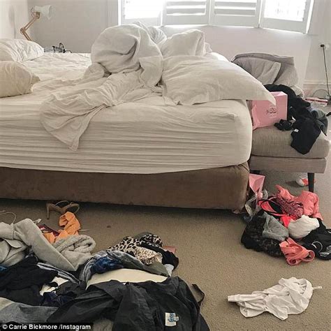 Carrie Bickmore Shares A Snap Of Her Very Messy Bedroom Daily Mail Online