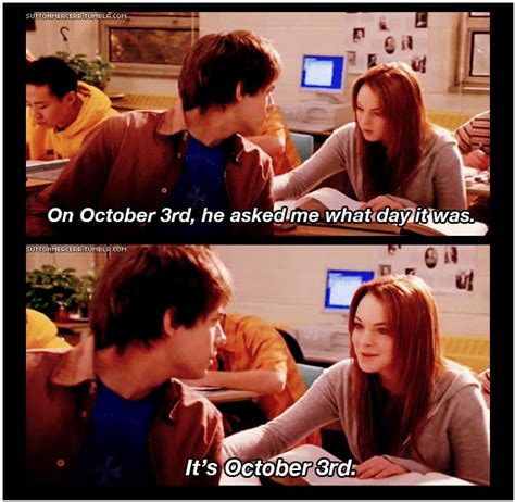Obligatory October 3rd Post From One Of The Greatest Movies Of All Time Mean Girl 3 Mean Girls