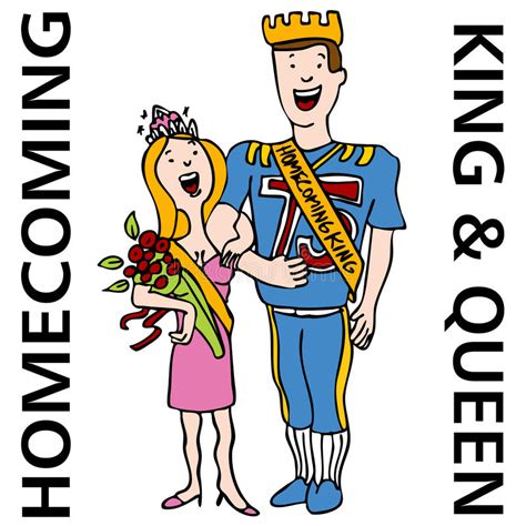Homecoming King And Queen Stock Vector Illustration Of Homecoming