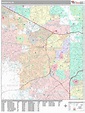 Beaverton Oregon Wall Map (Premium Style) by MarketMAPS - MapSales