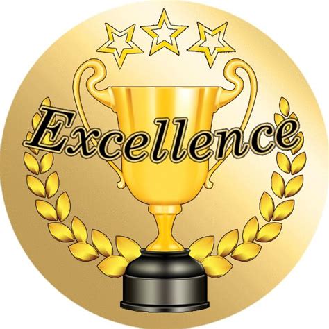 Gold Excellence Mm Reward Stickers For School Teachers Award