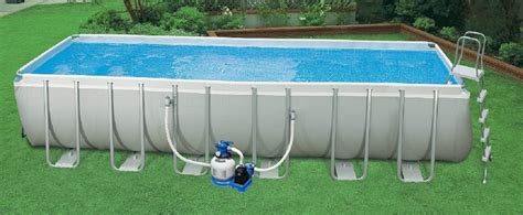 Intex 24 X 12 X 52 Ultra Frame Rectangular Above Ground Swimming Po