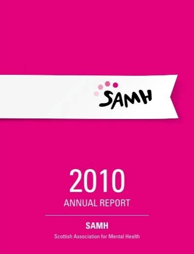 Annual Report Scottish Association For Mental Health