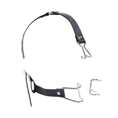 bdsm nose hook mouth gag head bondage harness kink 9831050975 allegro pl