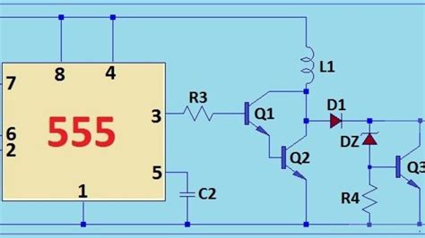 555 Timer Ic Simulation Schematic Application Youtube