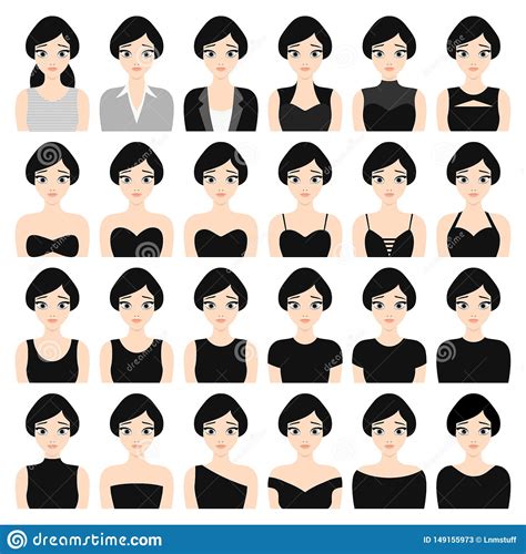 Female Flat Style Characters With Symptoms Of Hypothyroidism Medical