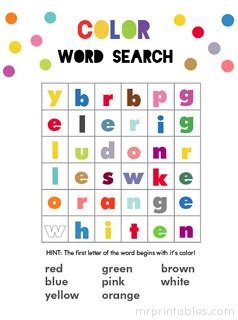 You have limited clicks in the game, if you run out of clicks, your game is over. Word Search Puzzles - Mr Printables