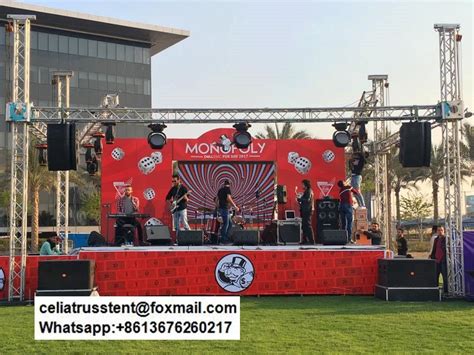 temporary stage truss system for outdoor concert events | Desain