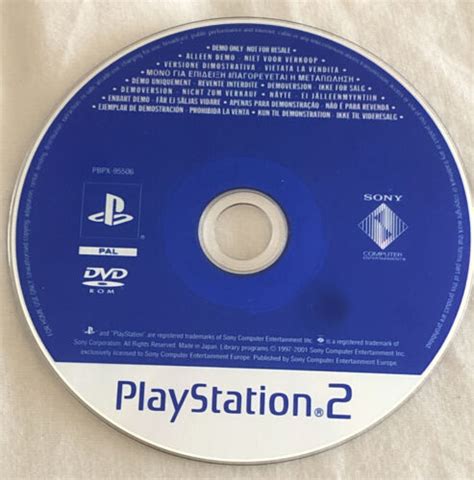 Sony Playstation 2 Demo Pbpx 95506 Disc Only Ps2 Ebay