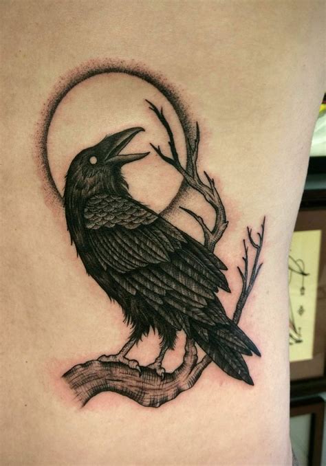 Raven Tattoo Done By Shane Olds At Rise Above In Orlando Fl Imageix
