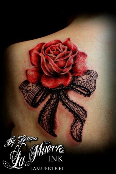 45 Lace Tattoos For Women Cuded Lace Rose Tattoos Lace Tattoo