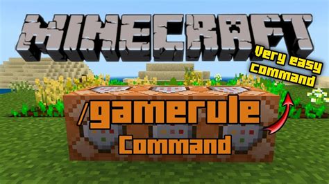 How To Use Gamerule Command In Minecraft In Hindi Youtube