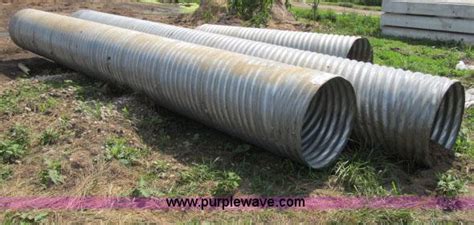 Assorted Galvanized Culvert No Reserve Auction On