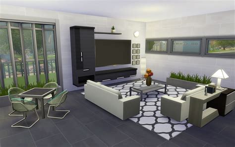 Modern House Interior Sims 4 4k