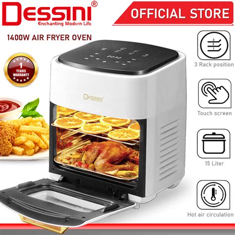 Dessini Italy Af Electric Oven Convection Air Fryer Toaster Timer