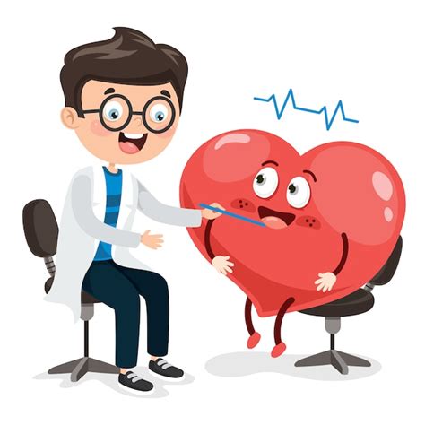 Premium Vector Cartoon Drawing Of Human Heart