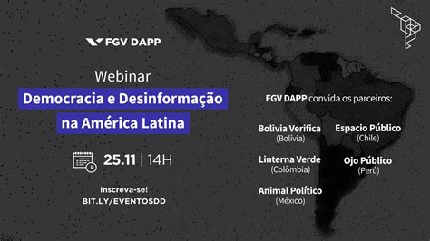 Webinar Democracia E Desinforma O Na Am Rica Latina Youtube