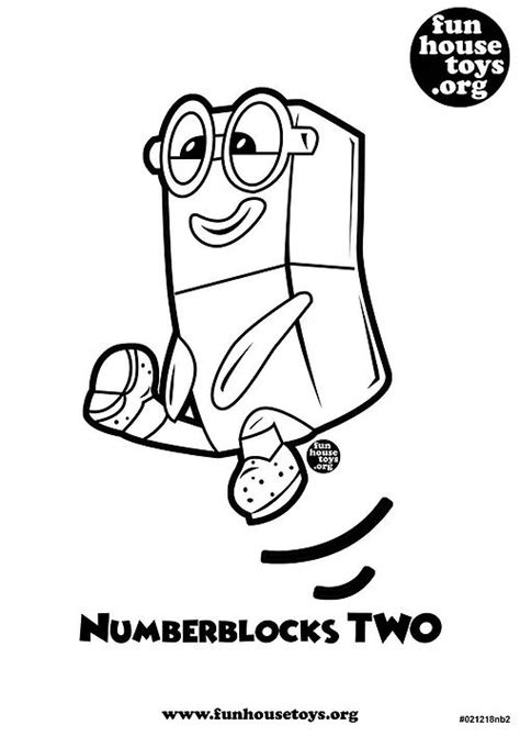 Numberblocks Two Coloring Pages Fun Printables For Kids Printable