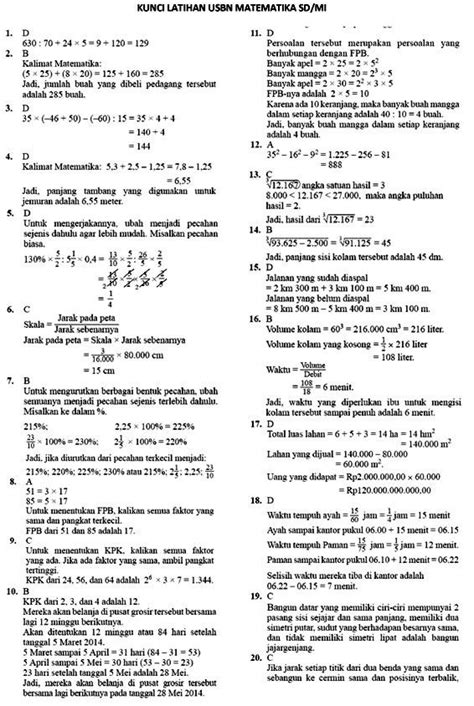 Dan dalam kesempatan kali ini kami sudah mempersiapkan bank latihan soal matematika kelas 6 lengkap dengan kunci jawabannya, baik. Soal Try Out Matematika Kelas 6 2020 Dan Kunci Jawaban ...