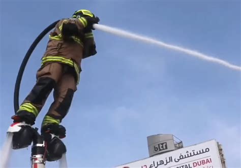 firefighters in dubai are using water powered jetpacks to douse flames techspot