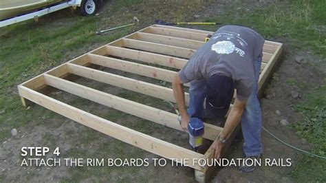 How To Build A Shed Part 2 Floor Framing Shed Floor Building A