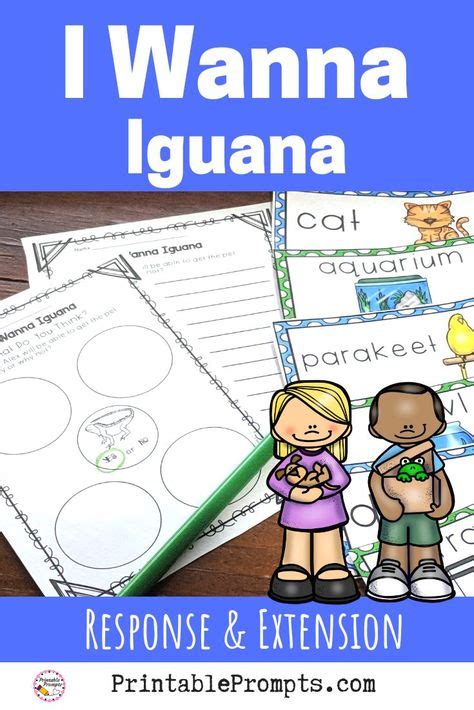 I Wanna Iguana Book Activities Elementary Writing Printable Teaching Resources Elementary