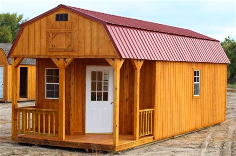 Deluxe Lofted Barn Cabin Comes Standard With Windows A Door A Porch