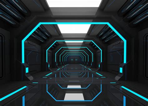 3D Model SCI FI INTERIOR SCENE SPACE SHIP VR AR Low Poly CGTrader